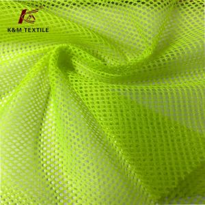 100% polyester fluorescerende kleur grote paal mesh stof